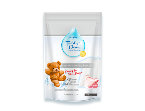 Teddy Clean Eco-friendly laundry Pods (Baby Powder)