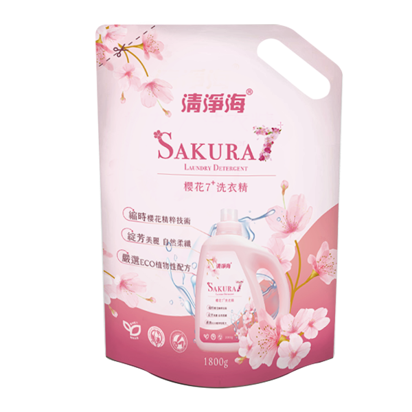 清淨海 櫻花7+洗衣精補充包